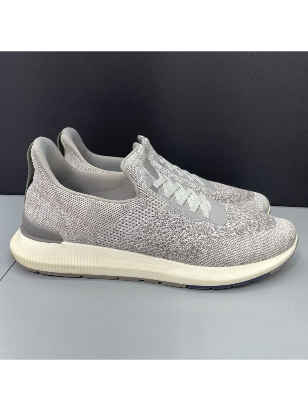 Peter Millar Hyperlight Apollo Sneakers Shoes Casual Comfort Slip On Gray Men 13